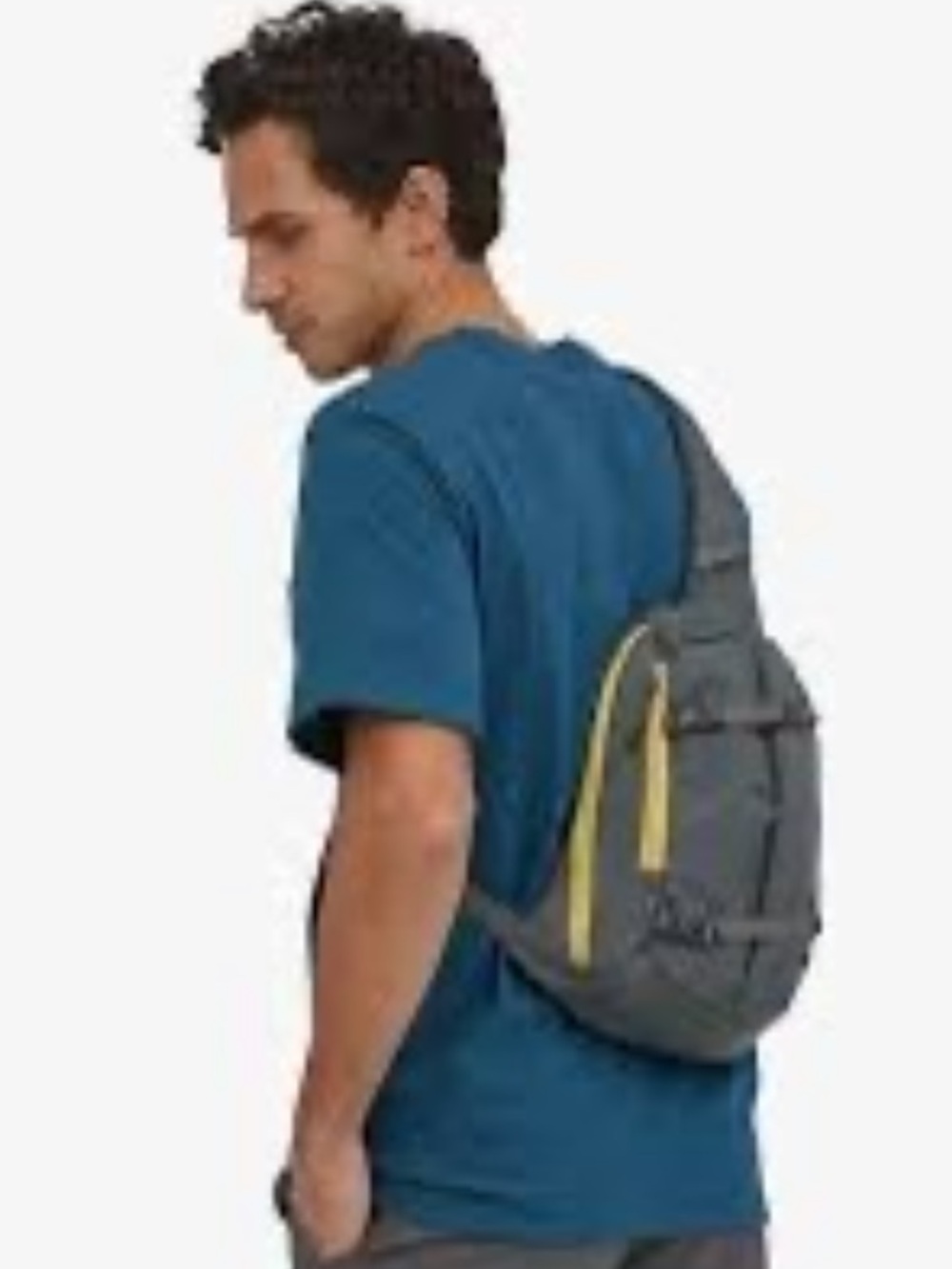 Patagonia 48262 8L Atom Sling Crossbody Smolder Blue/Buckwheat Gold Colorway